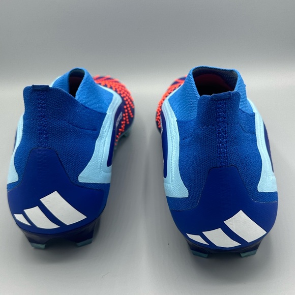 Adidas Predator Accuracy+ FG Blue White Soccer Cleats GZ2606, Men's Size 13 - Picture 4 of 6